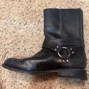 Frye harness women’s black boots size 8